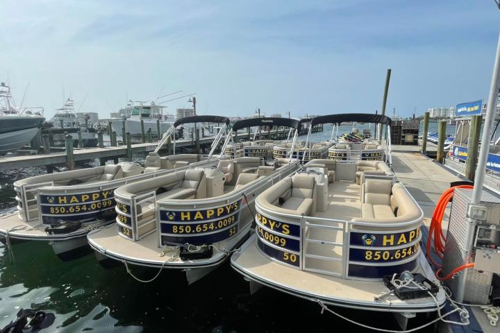 a boat docked at a dock